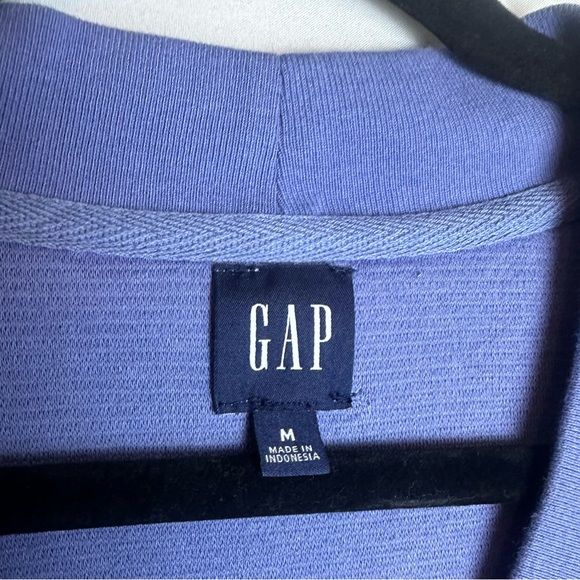 GAP Periwinkle Blue/Purple Button Up Ribbed Knit Cardigan Size Medium - Picture 8 of 11